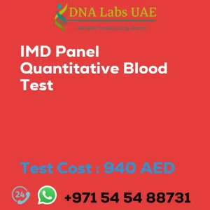 IMD Panel Quantitative Blood Test sale cost 940 AED