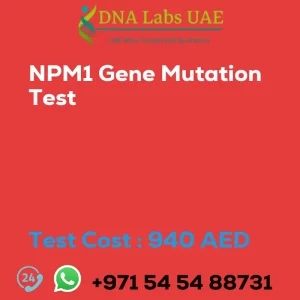 NPM1 Gene Mutation Test sale cost 940 AED