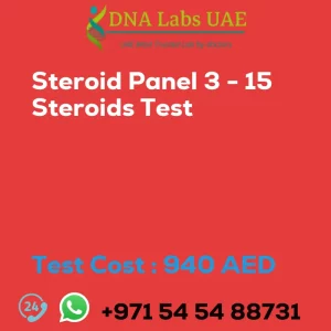 Steroid Panel 3 - 15 Steroids Test sale cost 940 AED