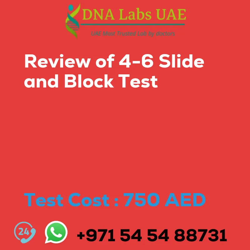 Review of 4-6 Slide and Block Test sale cost 750 AED