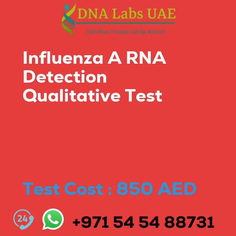 Influenza A RNA Detection Qualitative Test sale cost 850 AED