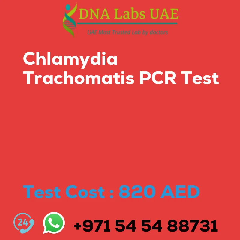 Chlamydia Trachomatis PCR Test sale cost 820 AED