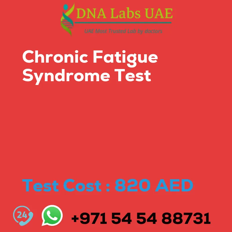 Chronic Fatigue Syndrome Test sale cost 820 AED
