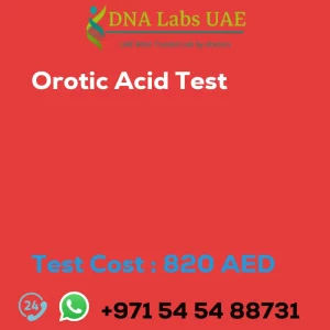 Orotic Acid Test sale cost 820 AED