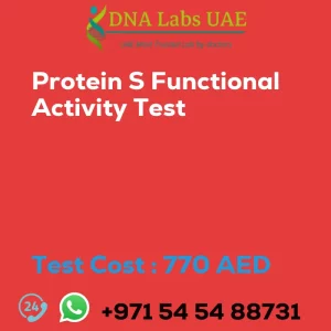 Protein S Functional Activity Test sale cost 770 AED