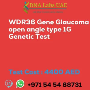 WDR36 Gene Glaucoma open angle type 1G Genetic Test sale cost 4400 AED