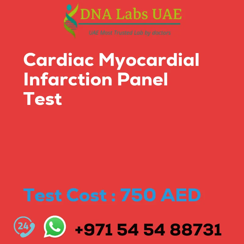Cardiac Myocardial Infarction Panel Test sale cost 750 AED