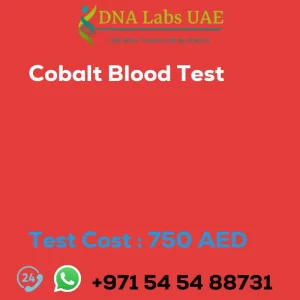 Cobalt Blood Test sale cost 750 AED