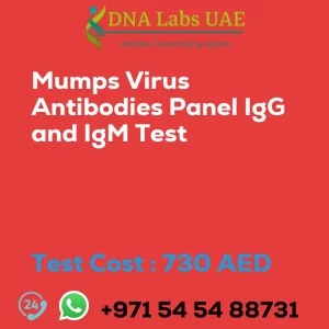 Mumps Virus Antibodies Panel IgG and IgM Test sale cost 730 AED