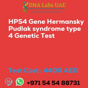 HPS4 Gene Hermansky Pudlak syndrome type 4 Genetic Test sale cost 4400 AED