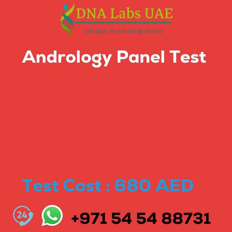 Andrology Panel Test sale cost 680 AED
