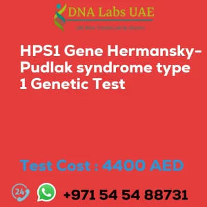 HPS1 Gene Hermansky-Pudlak syndrome type 1 Genetic Test sale cost 4400 AED