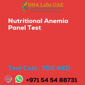 Nutritional Anemia Panel Test sale cost 700 AED