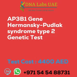 AP3B1 Gene Hermansky-Pudlak syndrome type 2 Genetic Test sale cost 4400 AED