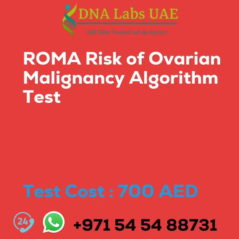 ROMA Risk of Ovarian Malignancy Algorithm Test sale cost 700 AED