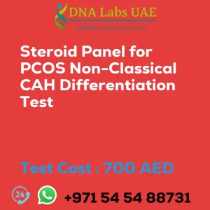 Steroid Panel for PCOS Non-Classical CAH Differentiation Test sale cost 700 AED