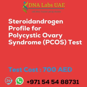 Steroidandrogen Profile for Polycystic Ovary Syndrome (PCOS) Test sale cost 700 AED