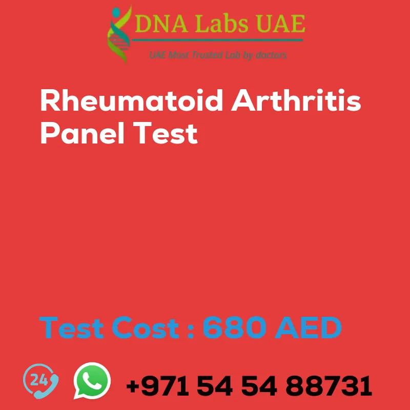 Rheumatoid Arthritis Panel Test sale cost 680 AED