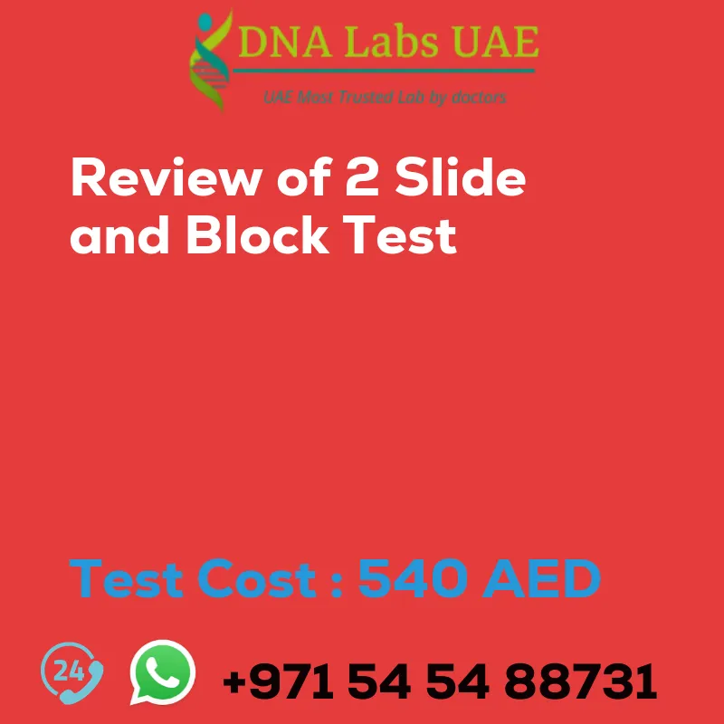 Review of 2 Slide and Block Test sale cost 540 AED