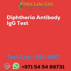 Diphtheria Antibody IgG Test sale cost 590 AED