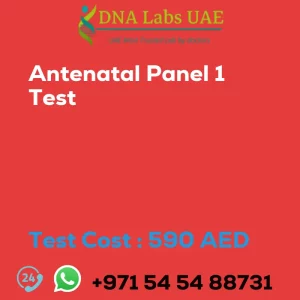 Antenatal Panel 1 Test sale cost 590 AED