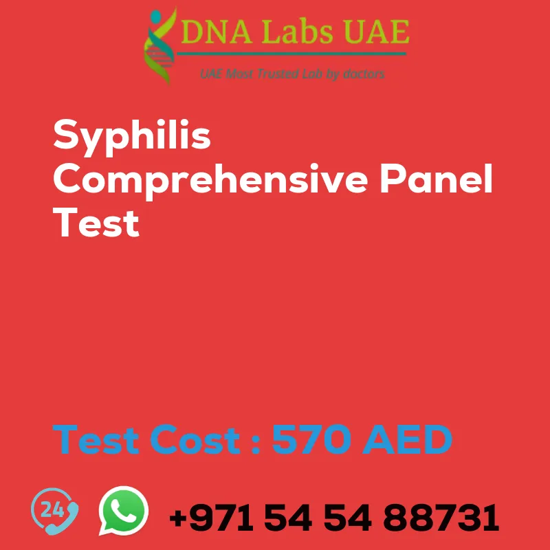 Syphilis Comprehensive Panel Test sale cost 570 AED