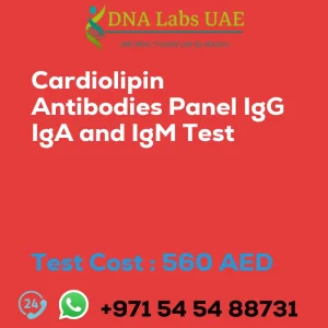 Cardiolipin Antibodies Panel IgG IgA and IgM Test sale cost 560 AED