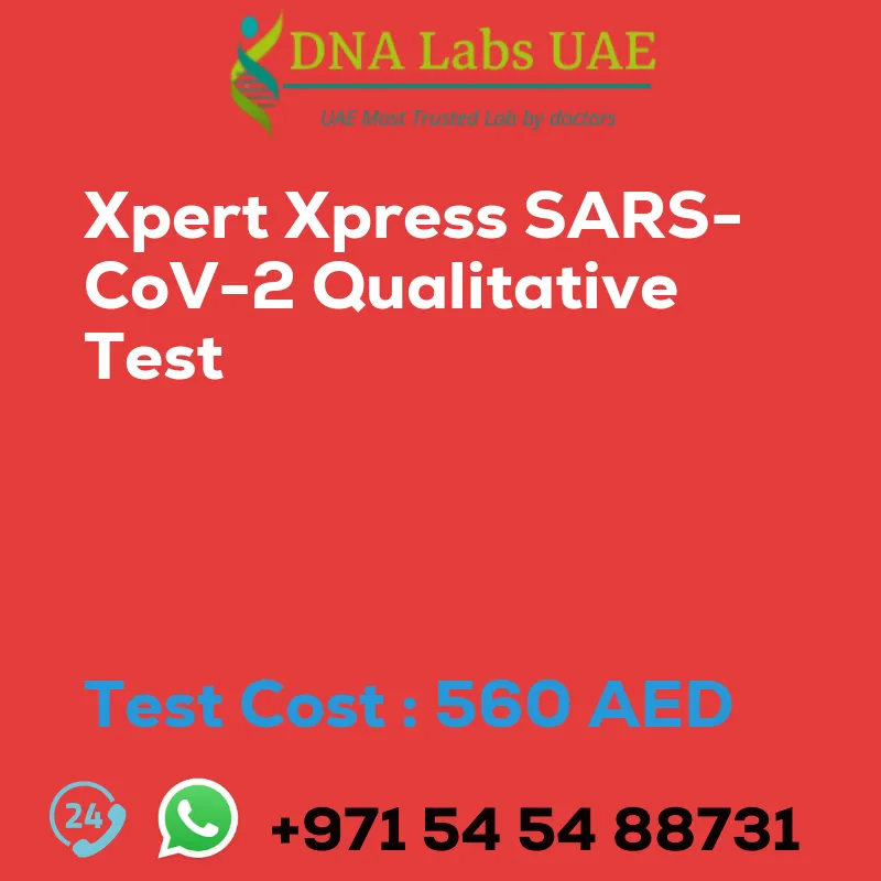 Xpert Xpress SARS-CoV-2 Qualitative Test sale cost 560 AED