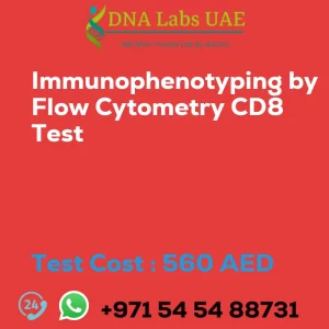 Immunophenotyping by Flow Cytometry CD8 Test sale cost 560 AED