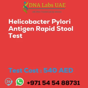 Helicobacter Pylori Antigen Rapid Stool Test sale cost 540 AED