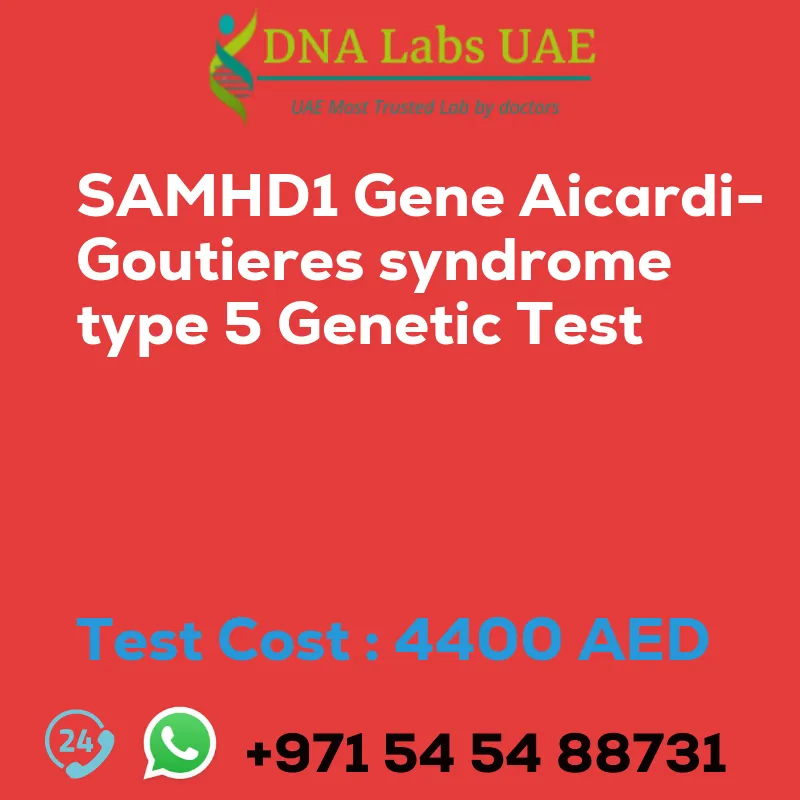 SAMHD1 Gene Aicardi-Goutieres syndrome type 5 Genetic Test sale cost 4400 AED