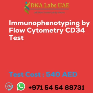 Immunophenotyping by Flow Cytometry CD34 Test sale cost 540 AED