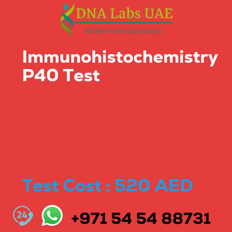 Immunohistochemistry P40 Test sale cost 520 AED