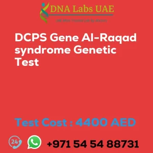 DCPS Gene Al-Raqad syndrome Genetic Test sale cost 4400 AED