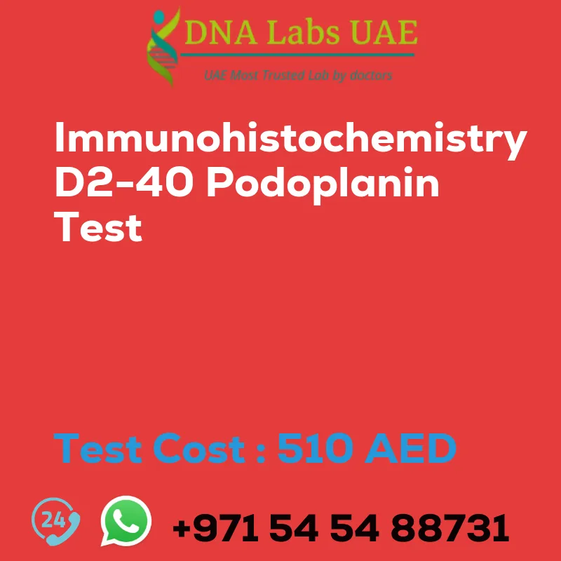 Immunohistochemistry D2-40 Podoplanin Test sale cost 510 AED
