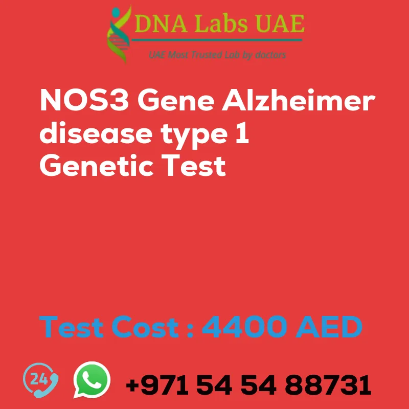 NOS3 Gene Alzheimer disease type 1 Genetic Test sale cost 4400 AED