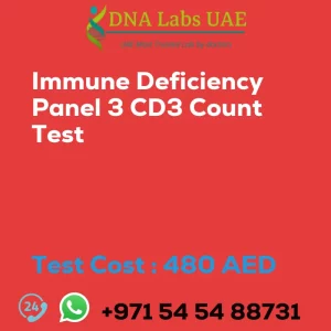 Immune Deficiency Panel 3 CD3 Count Test sale cost 480 AED