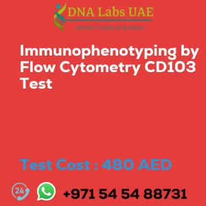 Immunophenotyping by Flow Cytometry CD103 Test sale cost 480 AED