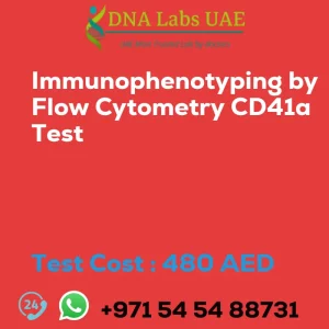 Immunophenotyping by Flow Cytometry CD41a Test sale cost 480 AED