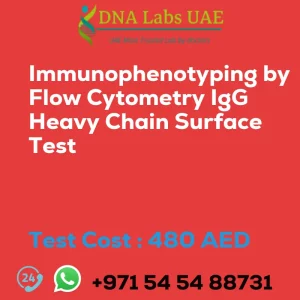 Immunophenotyping by Flow Cytometry IgG Heavy Chain Surface Test sale cost 480 AED