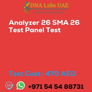 Analyzer 26 SMA 26 Test Panel Test sale cost 470 AED