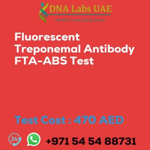 Fluorescent Treponemal Antibody FTA-ABS Test sale cost 470 AED