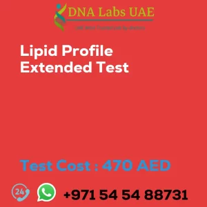 Lipid Profile Extended Test sale cost 470 AED