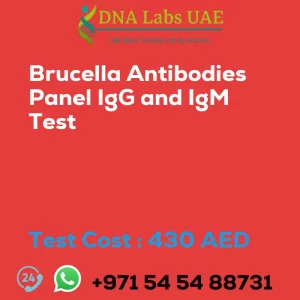 Brucella Antibodies Panel IgG and IgM Test sale cost 430 AED