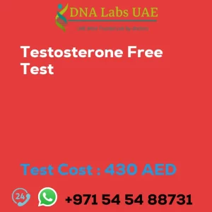 Testosterone Free Test sale cost 430 AED