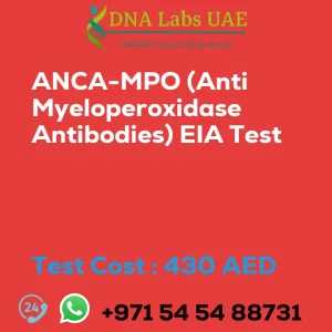 ANCA-MPO (Anti Myeloperoxidase Antibodies) EIA Test sale cost 430 AED
