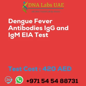 Dengue Fever Antibodies IgG and IgM EIA Test sale cost 420 AED