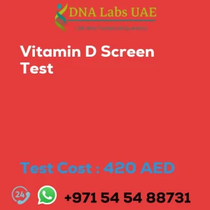 Vitamin D Screen Test sale cost 420 AED