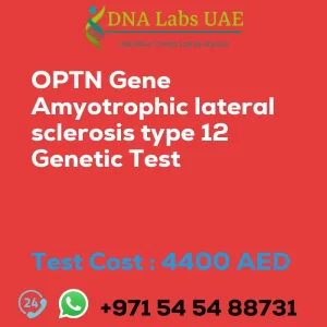 OPTN Gene Amyotrophic lateral sclerosis type 12 Genetic Test sale cost 4400 AED