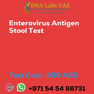 Enterovirus Antigen Stool Test sale cost 390 AED
